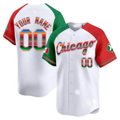 Custom Chicago White Sox Mexico Vapor Premier Limited V3 – All Stitched Baseball Jersey - Main View