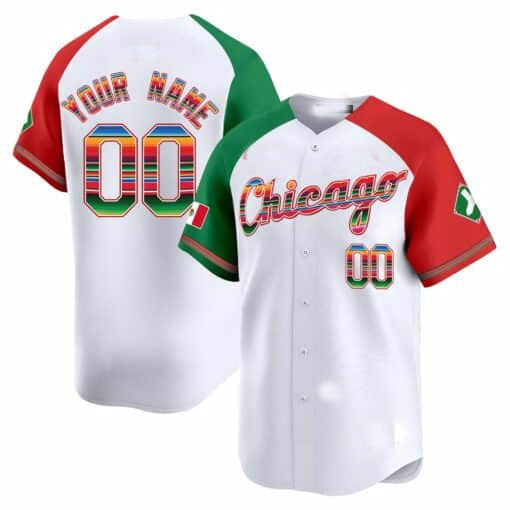 Custom Chicago White Sox Mexico Vapor Premier Limited V3 – All Stitched Baseball Jersey - Main View