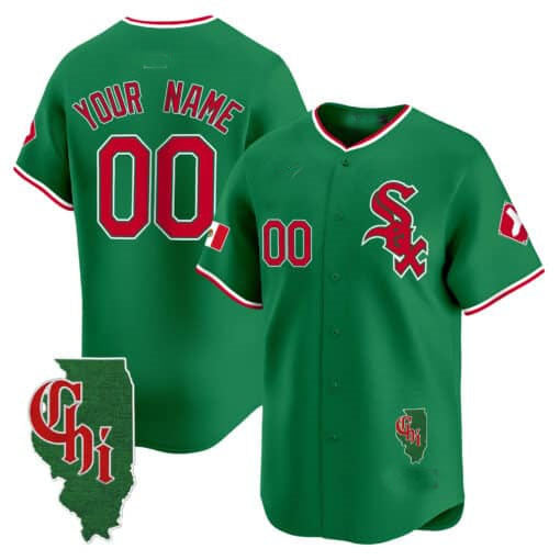 Custom Chicago White Sox Mexico Vapor Premier Limited – Illinois Patch – All Stitched Baseball Jersey view 4