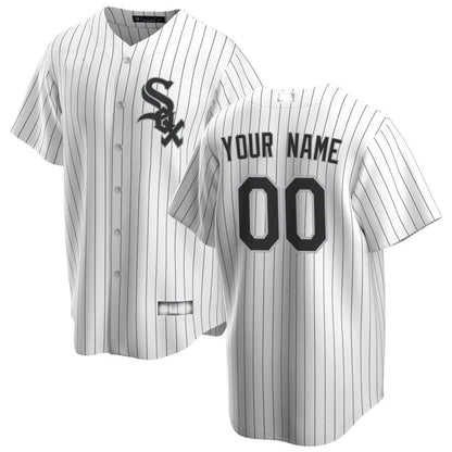 Baseball Jerseys Custom Chicago White Sox White Home Replica Custom Jersey - Main View
