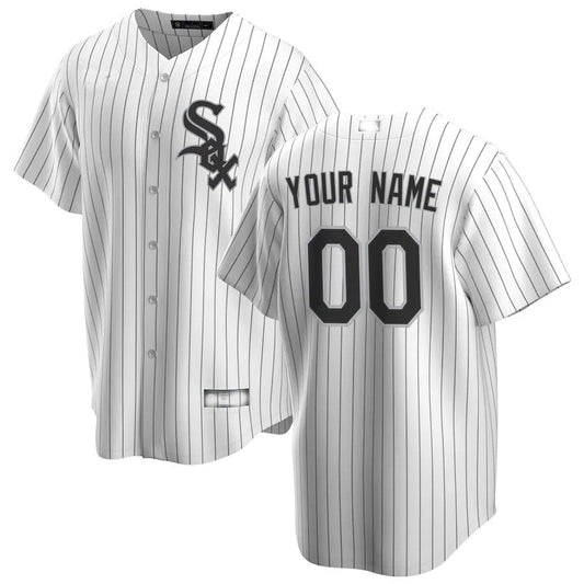 Baseball Jerseys Custom Chicago White Sox White Home Replica Custom Jersey - Main View