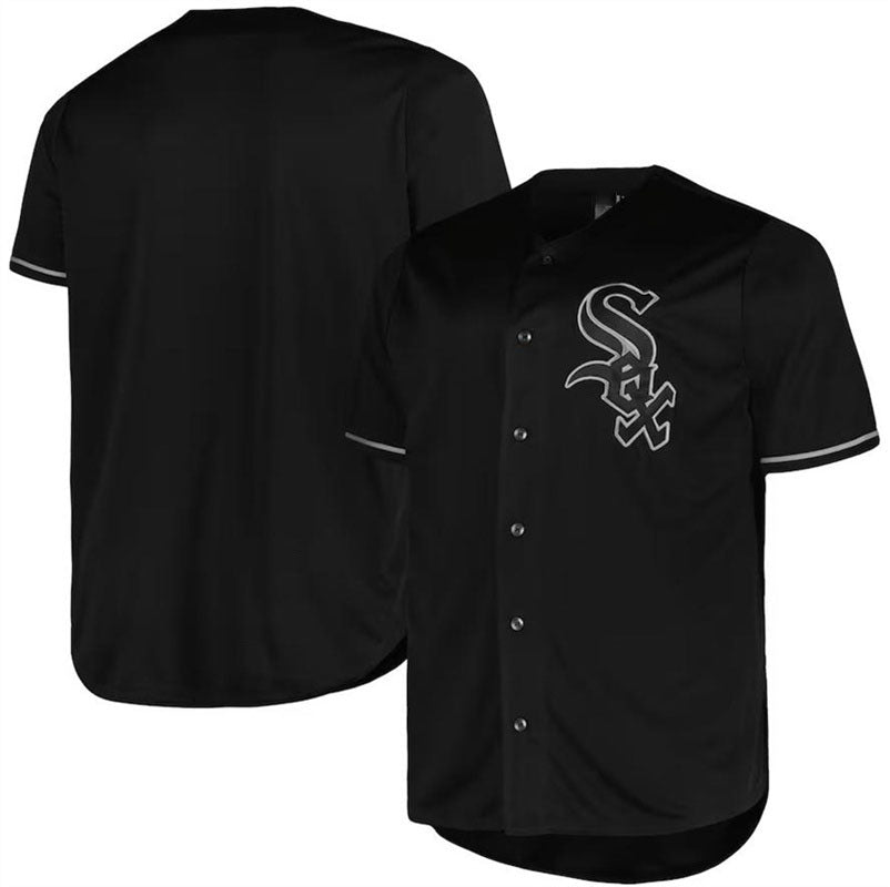 Chicago White Sox Profile Big & Tall Blackout Replica Jersey Baseball Jerseys - Main View