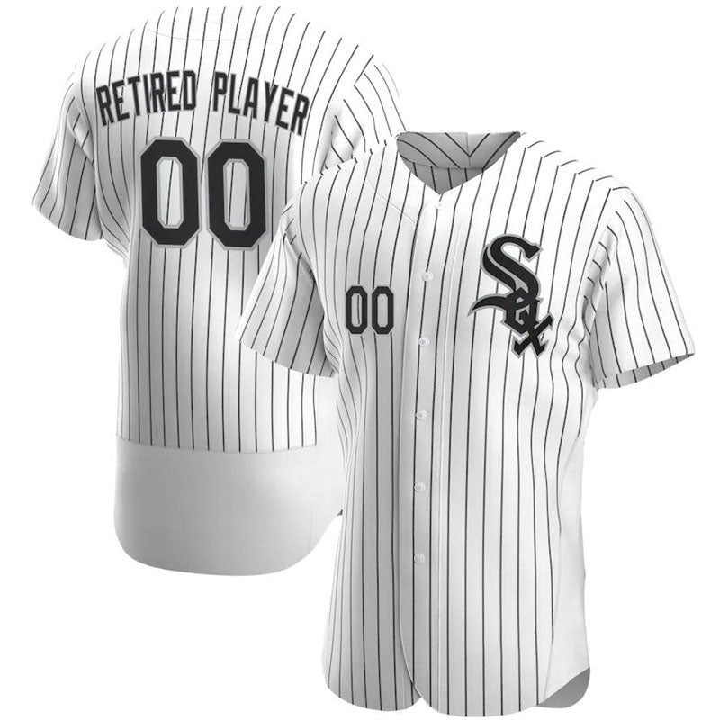 Chicago White Sox White Home Pick-A-Player Retired Roster Authentic Jersey Baseball Jerseys - Main View