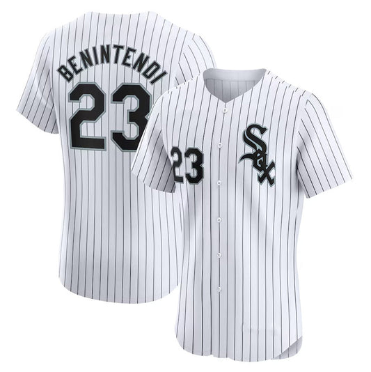 Chicago White Sox #23 Andrew Benintendi Home Elite Player Jersey - White Stitched Baseball Jersey - Main View