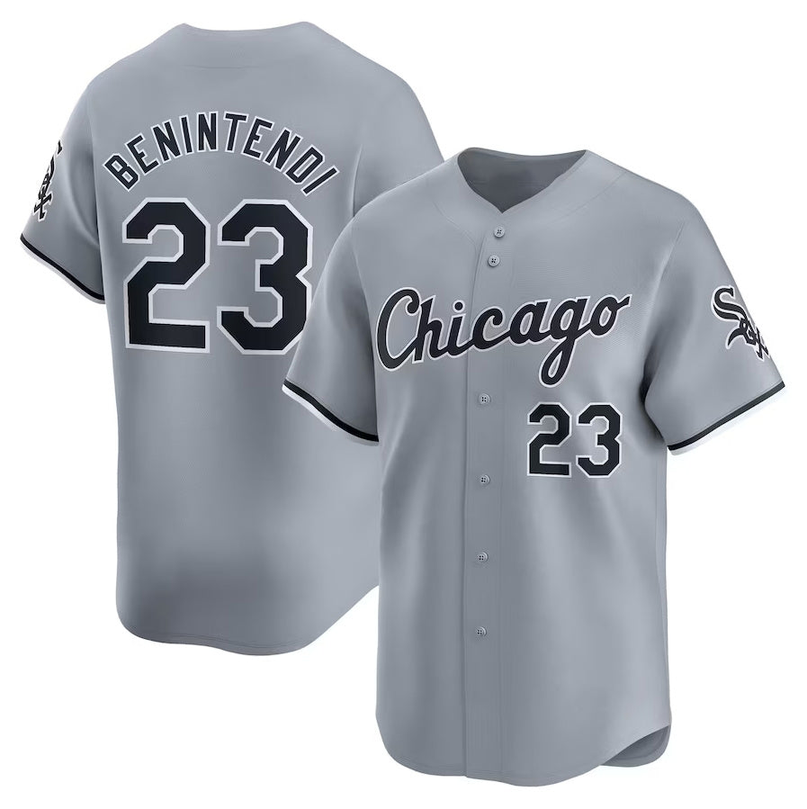 Chicago White Sox #23 Andrew Benintendi Road Limited Player Jersey – White Stitched Baseball Jersey - Main View