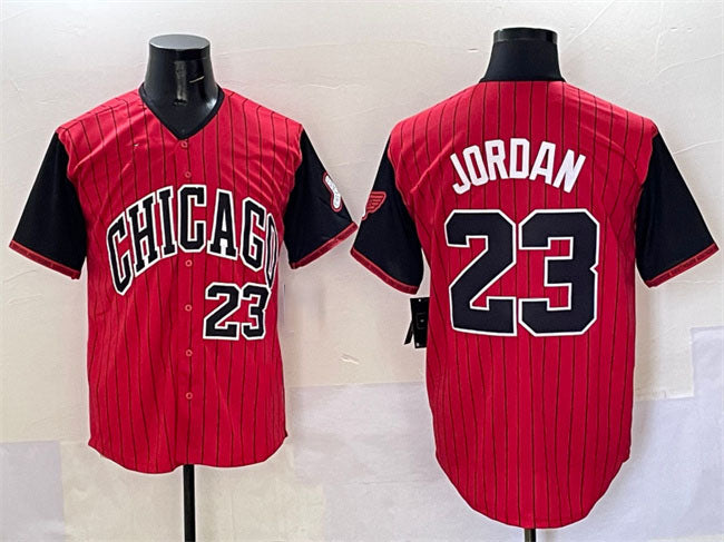 Chicago White Sox #23 Michael Jordan Red Black 2025 City Connect Limited Stitched Baseball Jersey - Main View