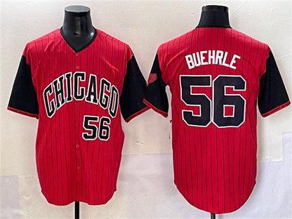 Chicago White Sox #56 Mark Buehrle Red Black 2025 City Connect Limited Stitched Baseball Jersey - Main View