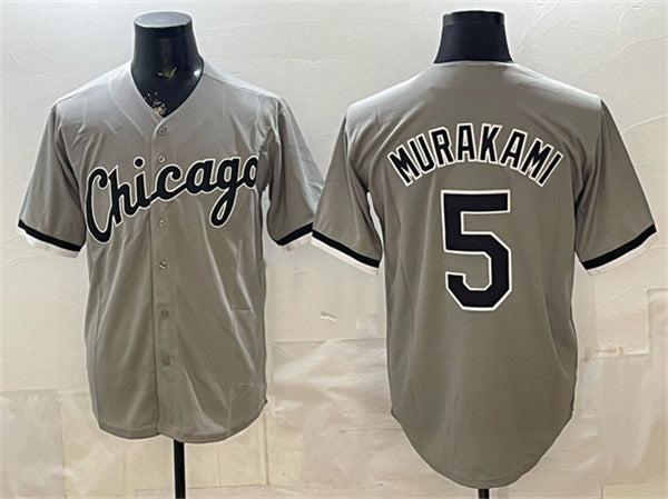 Chicago White Sox #5 Munetaka Murakami Gray Stitched Baseball Jersey - Main View