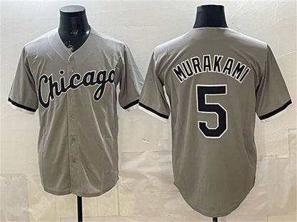 Chicago White Sox #5 Munetaka Murakami Gray Stitched Baseball Jersey - Main View
