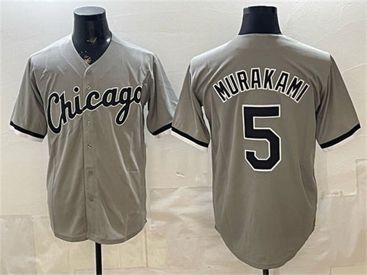 Chicago White Sox #5 Munetaka Murakami Gray Stitched Baseball Jersey - Main View