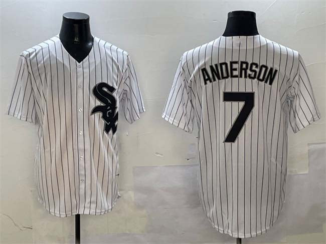 Chicago White Sox #7 Tim Anderson White Cool Base Stitched Baseball Jersey - Main View