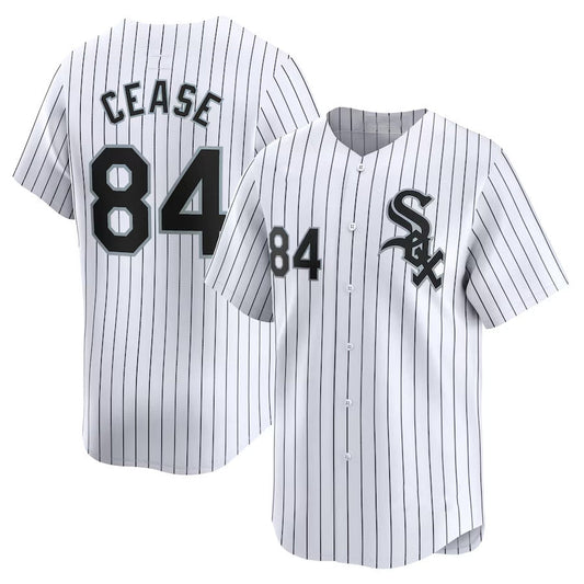 Chicago White Sox #84 Dylan Cease Home Limited Player Jersey - White Stitched Baseball Jersey - Main View