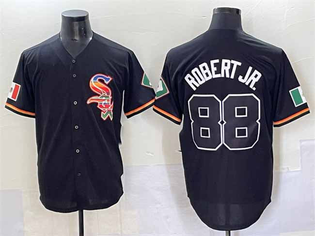 Chicago White Sox #88 Luis Robert Jr. Black Mexico Limited Stitched Baseball Jersey - Main View