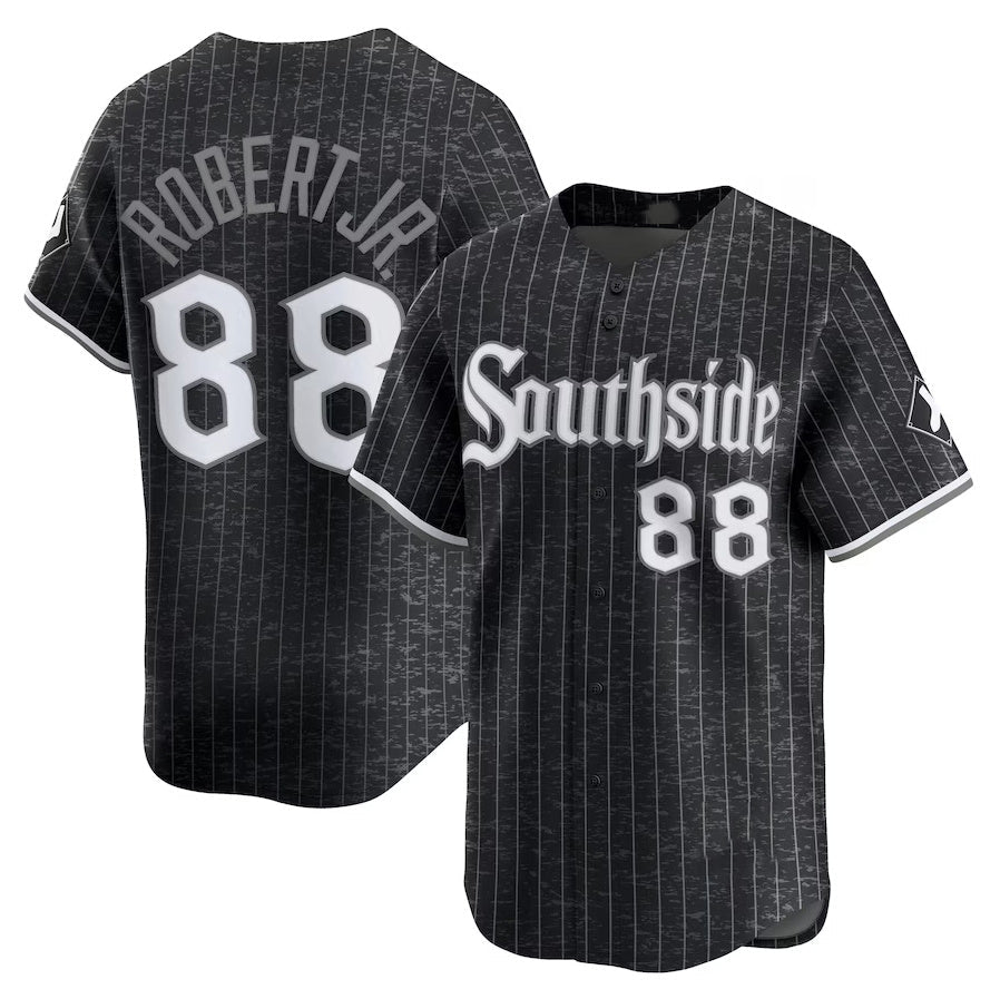 Chicago White Sox #88 Luis Robert Jr. City Connect Limited Jersey - Black Stitched Baseball Jersey - Main View