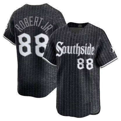 Chicago White Sox #88 Luis Robert Jr. City Connect Limited Jersey - Black Stitched Baseball Jersey - Main View