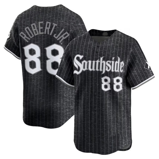 Chicago White Sox #88 Luis Robert Jr. City Connect Limited Jersey - Black Stitched Baseball Jersey - Main View