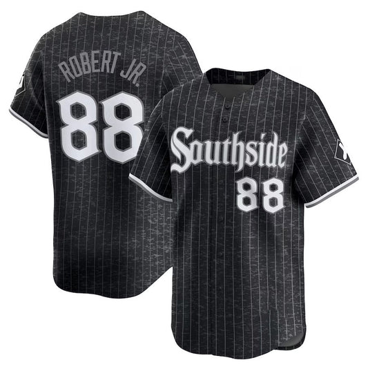 Chicago White Sox #88 Luis Robert Jr. City Connect Limited Player Jersey - Black Stitched Baseball Jersey - Main View