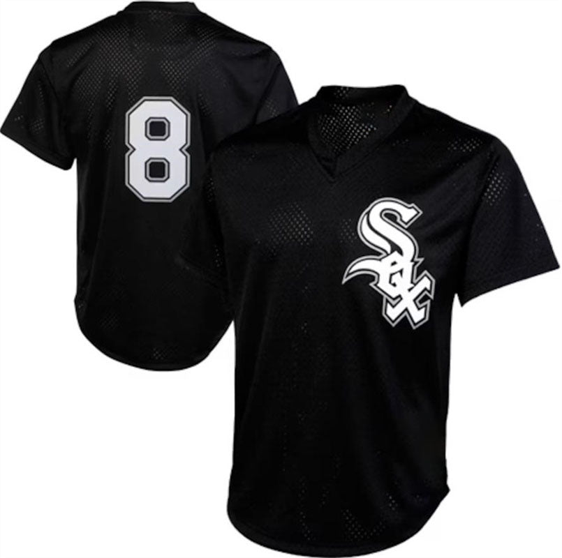 Chicago White Sox #8 Bo Jackson Black Mitchell & Ness 1993 Authentic Cooperstown Collection Batting Practice Jersey Baseball Jerseys - Main View