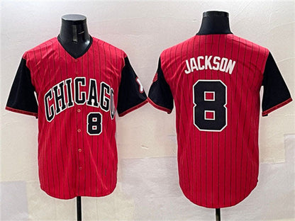 Chicago White Sox #8 Bo Jackson Red Black 2025 City Connect Limited Stitched Baseball Jersey - Main View