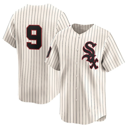 Chicago White Sox #9 Minnie Minoso Throwback Cooperstown Limited Jersey - Cream Stitched Baseball Jersey - Main View