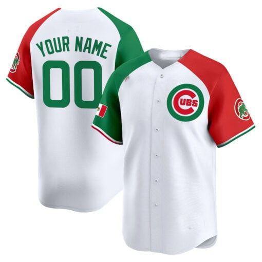 Custom Chicago Cubs Mexico Vapor Premier Limited V3– All Stitched Baseball Jersey - Main View