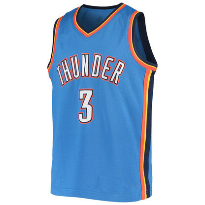 OC.Thunder #3 Chris Paul Team Swingman Jersey Blue Stitched American Basketball Jersey - Main View