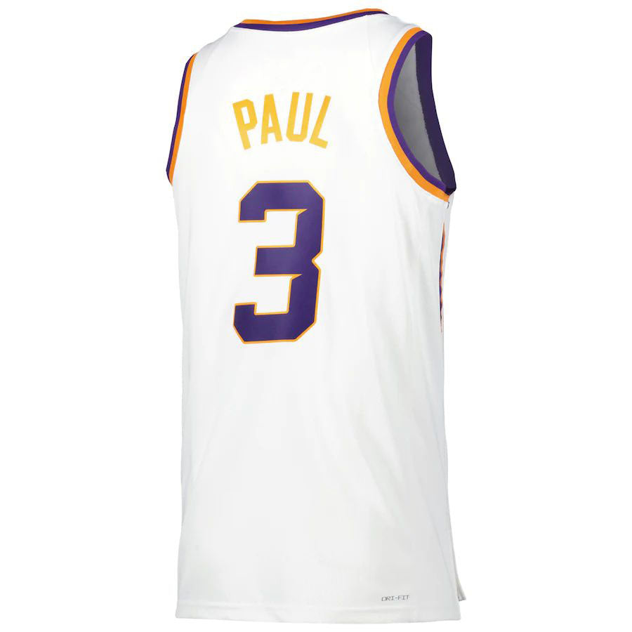 P.Suns #3 Chris Paul Unisex 2022-23 Swingman Jersey White Association Edition Stitched American Basketball Jersey - Main View
