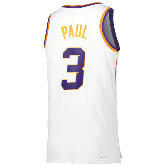 P.Suns #3 Chris Paul Unisex 2022-23 Swingman Jersey White Association Edition Stitched American Basketball Jersey - Main View