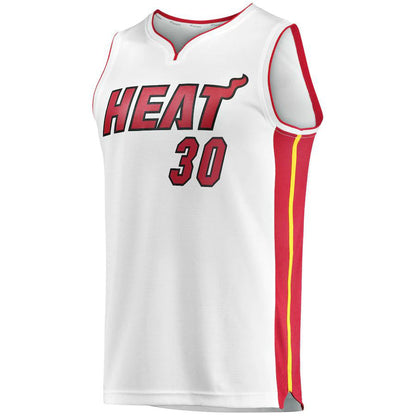 M.Heat #30 Chris Silva Fanatics Branded  Fast Break Replica Player Jersey White Association Edition Stitched American Basketball Jersey - Main View