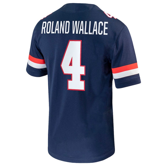 A.Wildcats #4 Christian Roland-Wallace NIL Replica Football Jersey Navy Stitched American College Jerseys - Main View