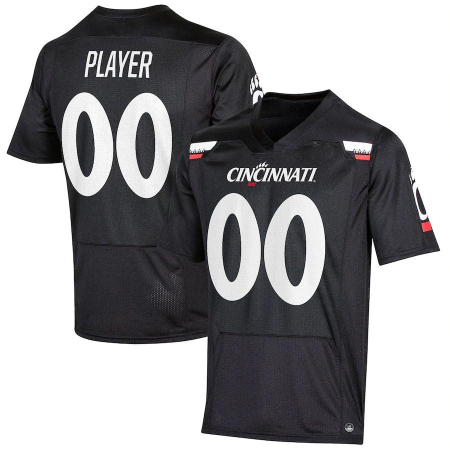 Custom C.Bearcats Under Armour Pick-A-Player NIL Replica Football Jersey Black American Stitched College Jerseys - Main View