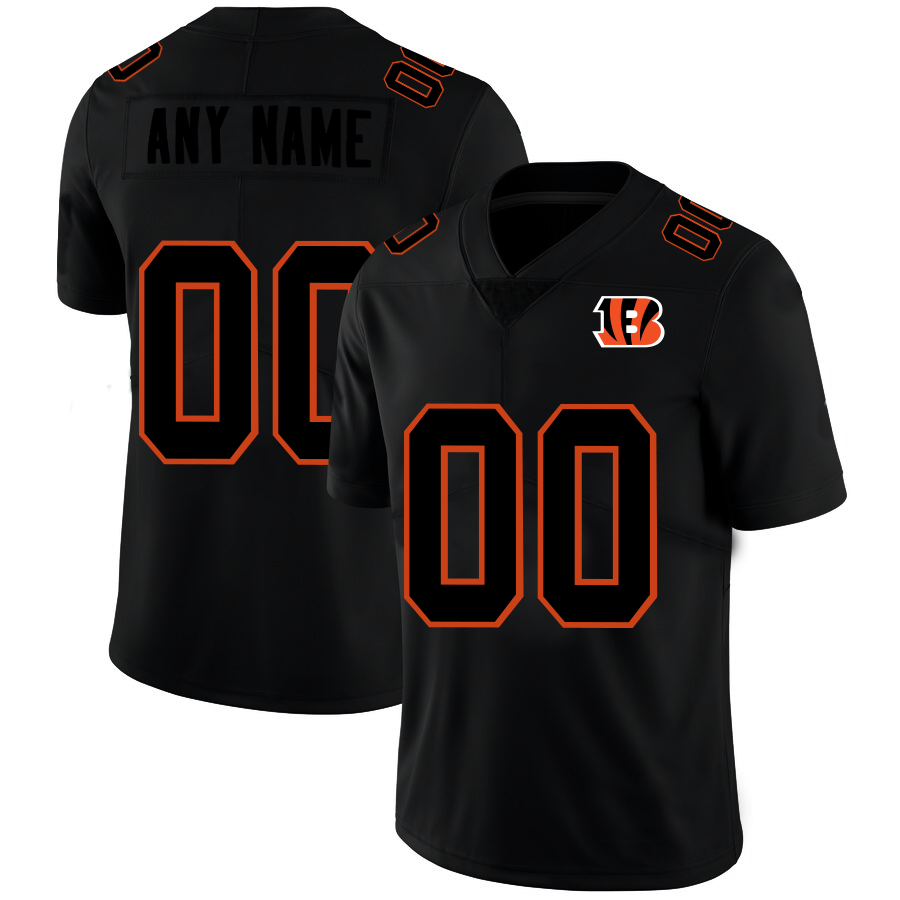Custom C.Bengals Football Jerseys Black American Stitched Name And Number Christmas Birthday Gift - Main View