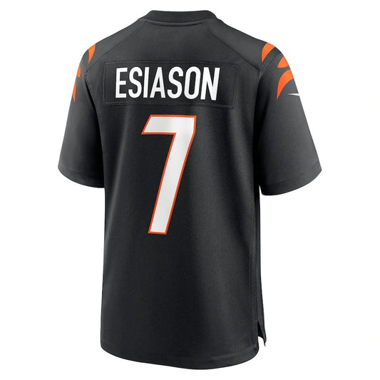 C.Bengals #7 Boomer Esiason Black Retired Player Jersey Stitched American Football Jerseys - Main View