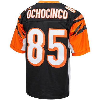 C.Bengals #85 Chad Ochocinco Mitchell & Ness Black 2009 Legacy Replica Jersey Stitched American Football Jerseys - Main View