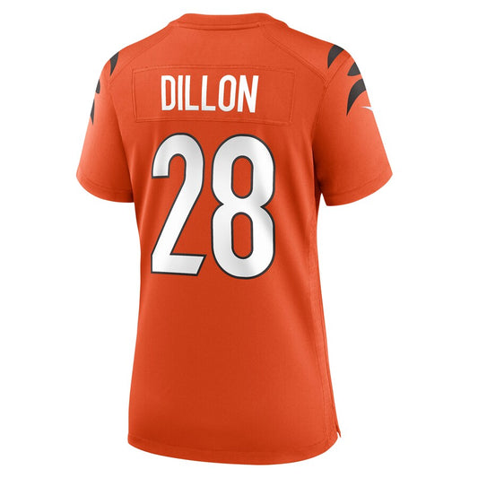 C.Bengals #28 Corey Dillon Orange Retired Game Jersey Stitched American Football Jerseys - Main View