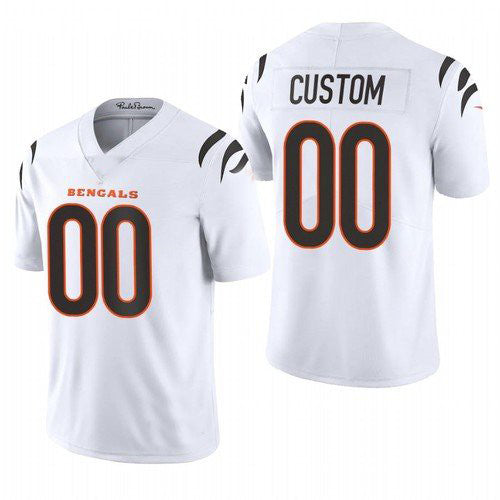 Custom C.Bengals 2021 White Vapor Untouchable Limited Stitched Jersey American Stitched Football Jerseys - Main View