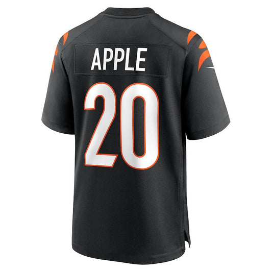 C.Bengals #20 Eli Apple Black Game Jersey Stitched American Football Jerseys - Main View
