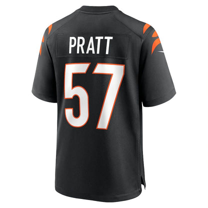 C.Bengals #57 Germaine Pratt Black Game Jersey Stitched American Football Jerseys - Main View