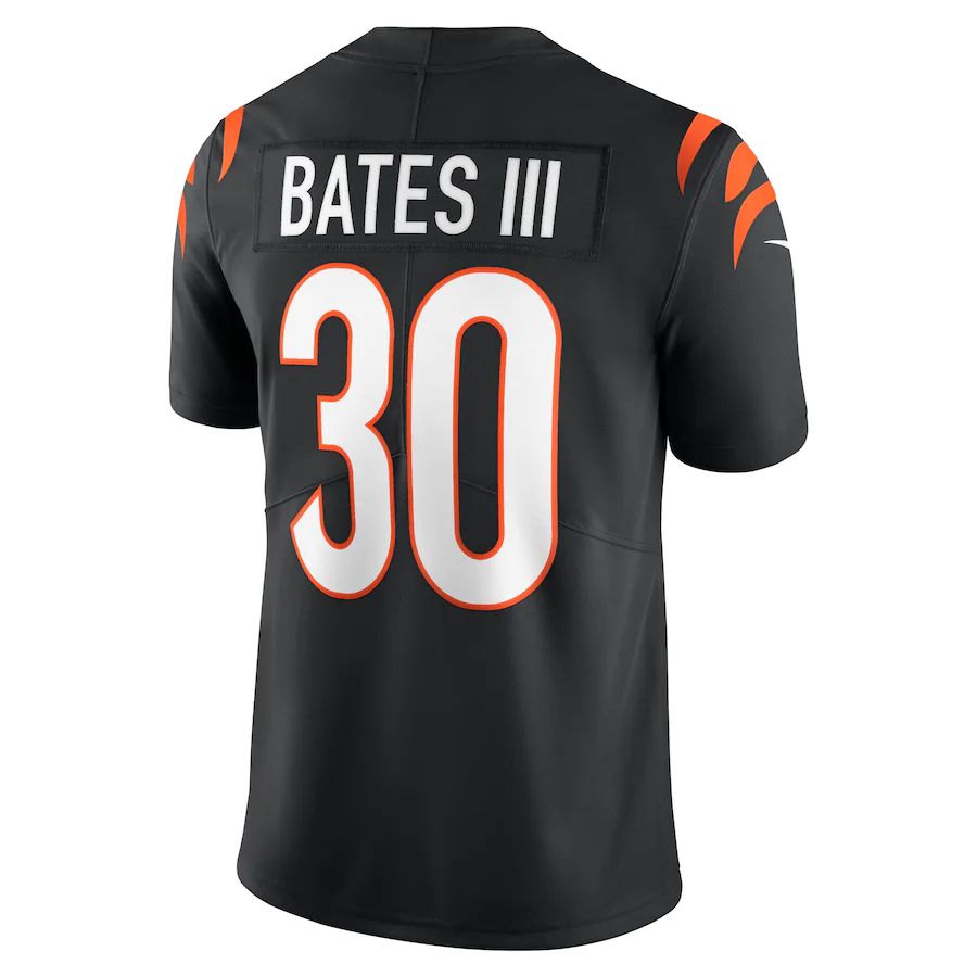 C.Bengals #30 Jessie Bates III Black Vapor Limited Jersey Stitched American Football Jerseys - Main View