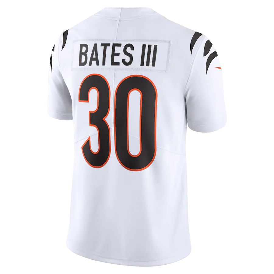 C.Bengals #30 Jessie Bates III White Vapor Limited Jersey Stitched American Football Jerseys - Main View
