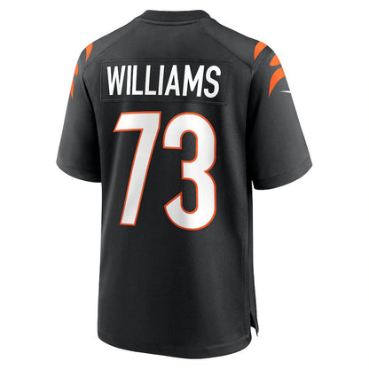 C.Bengals #73 Jonah Williams Black Game Jersey Stitched American Football Jerseys - Main View
