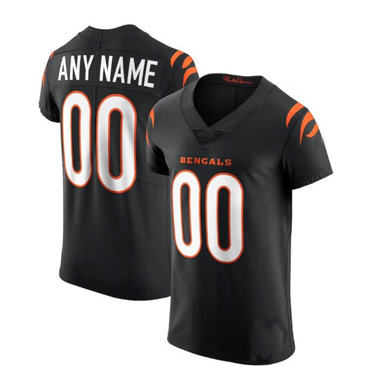 Custom C.Bengals Black Vapor Elite Custom Jersey American Stitched Football Jerseys - Main View