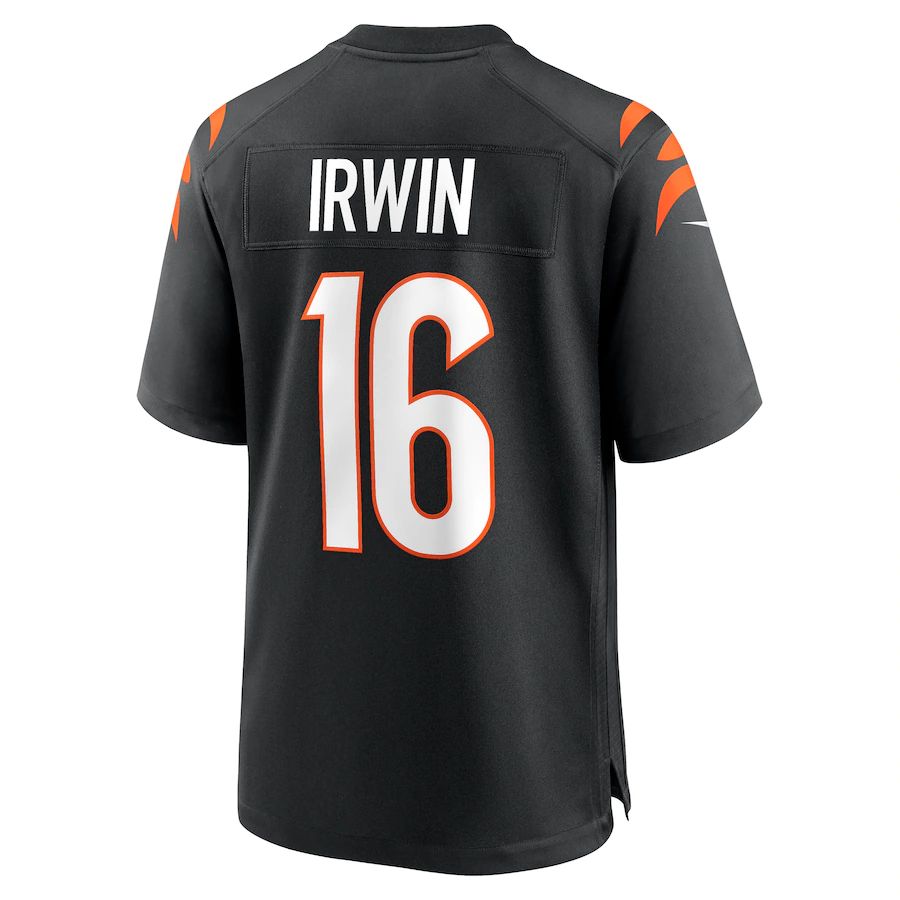 C.Bengals #16 Trenton Irwin Black Game Player Jersey Stitched American Football Jerseys - Main View