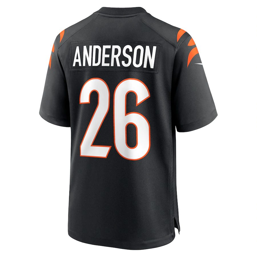 C.Bengals #26 Tycen Anderson Black Game Player Jersey Stitched American Football Jerseys - Main View
