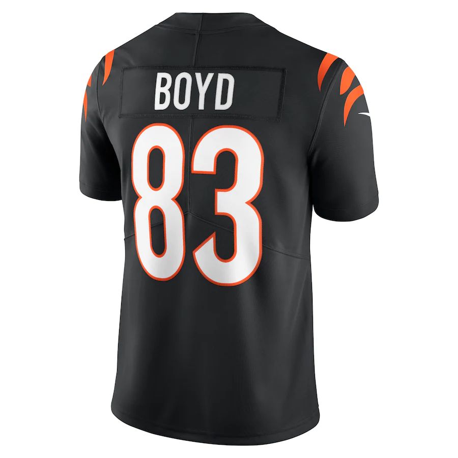 C.Bengals #83 Tyler Boyd Black Vapor Limited Jersey Stitched American Football Jerseys - Main View