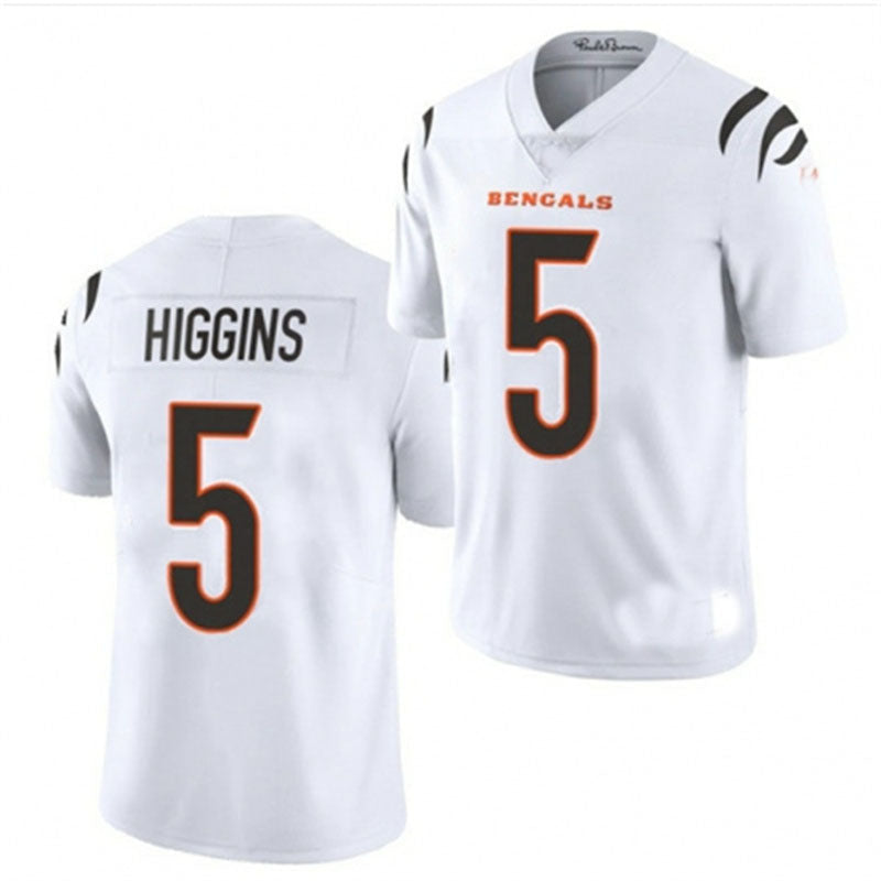 C.Bengals #5 Tee Higgins White Vapor Untouchable Limited Jersey Stitched American Football Jerseys - Main View