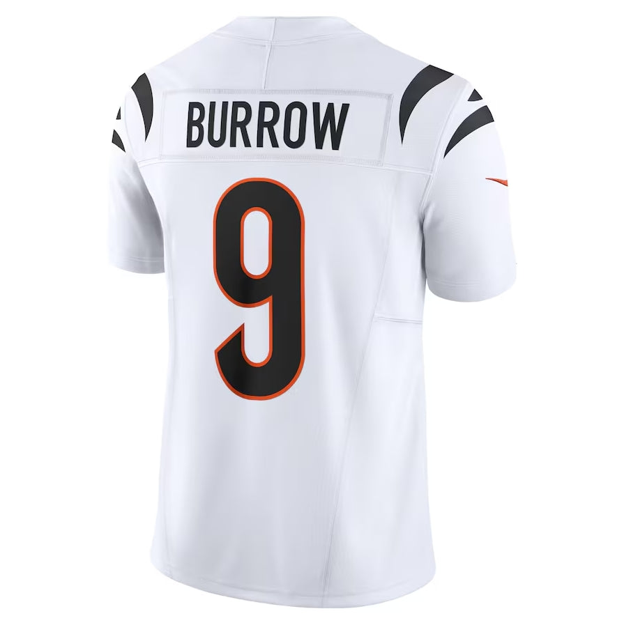 C.Bengals #9 Joe Burrow Vapor F.U.S.E. Limited Jersey - White American Football Jersey - Main View