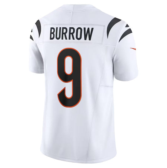 C.Bengals #9 Joe Burrow Vapor F.U.S.E. Limited Jersey - White American Football Jersey - Main View