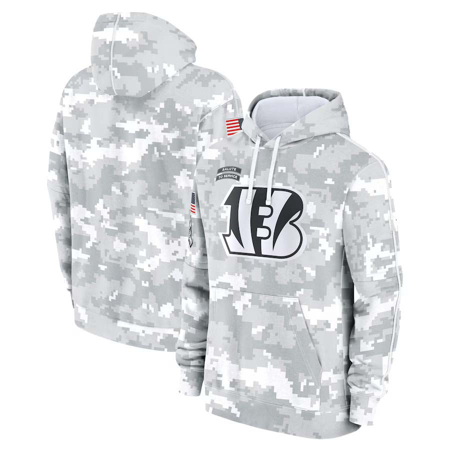 C.Bengals 2024 Salute To Service Club Pullover Hoodie Cheap sale Birthday and Christmas gifts Stitched American Football Jerseys - Main View