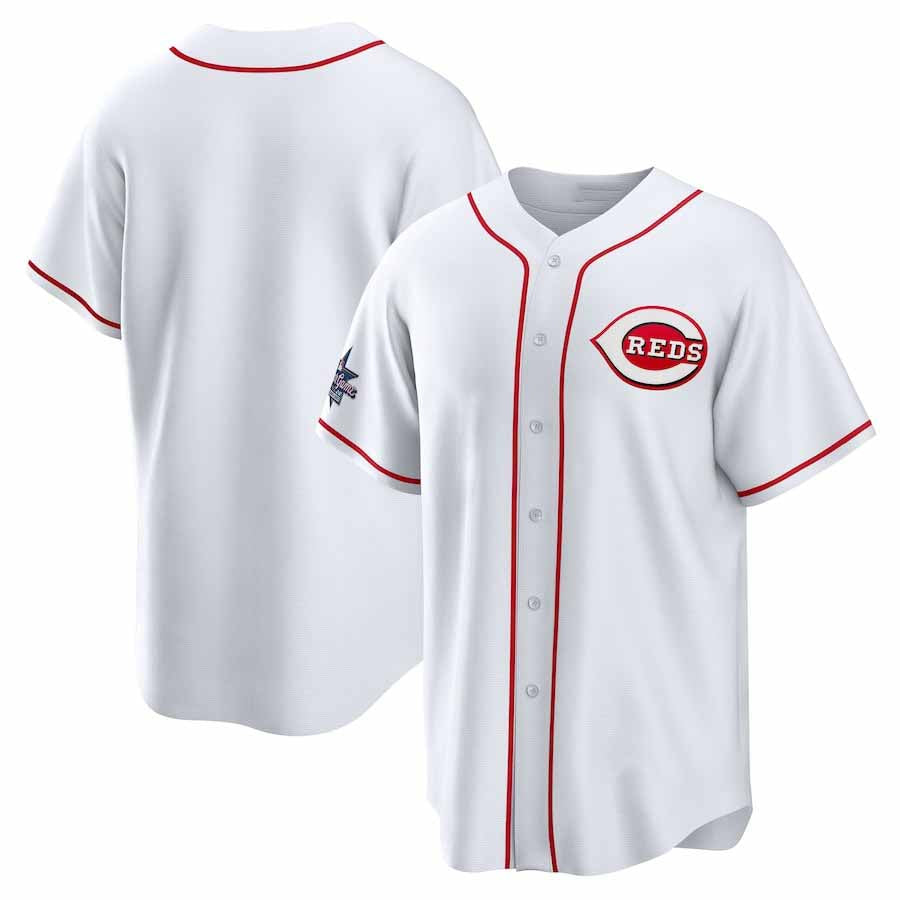 Cincinnati Reds 2025 All-Star Game Home Replica Jersey - White Stitched Baseball Jersey - Main View
